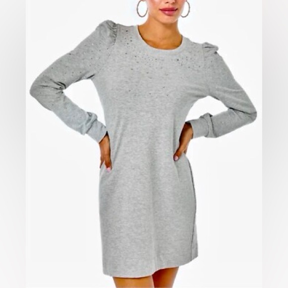 NWT Lilly Pulitzer Jansen Dress - Gray - XL - Picture 4 of 4